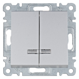 WL0242 lumina Łącznik kontrolny seryjny/świecznikowy, srebrny