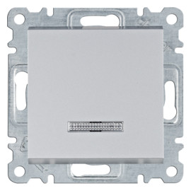 WL0222 lumina Łącznik kontrolny uniwersalny/schodowy, srebrny