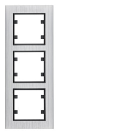 WL9132 lumina passion Ramka 3-krotna pionowa, aluminium srebrne