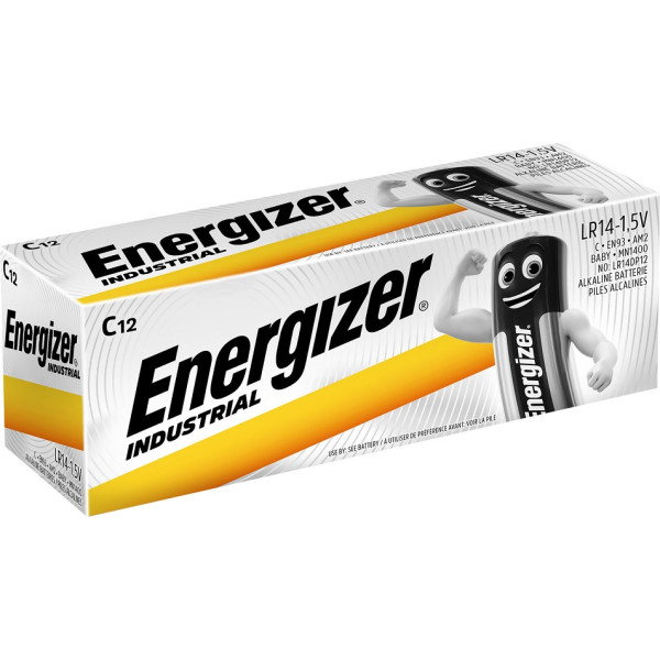12x Bateria LR14 C alkaliczna 1,5V - INDUSTRIAL Energizer 