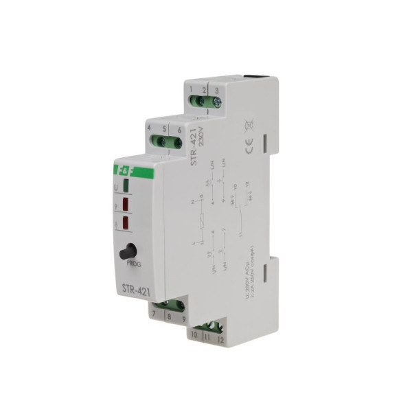 STR-421 sterownik roletowy, dwuprzyciskowy STR-421 napięcie 230V AC
