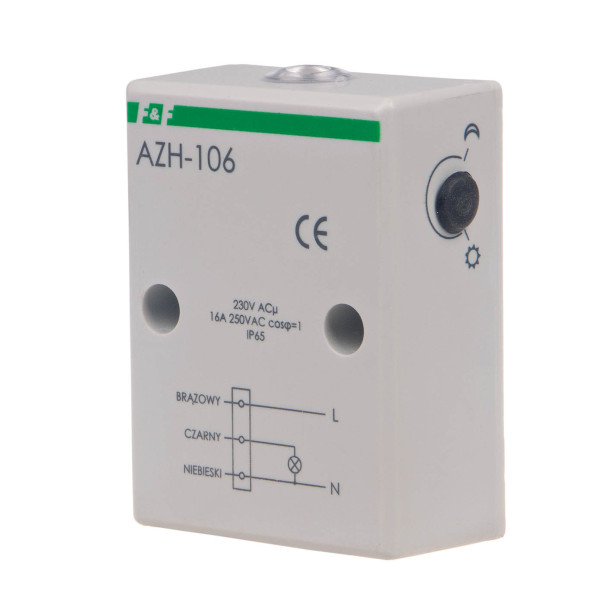 AZH-106 automat zmierzchowy z wewnętrznym czujnikiem światłoczułym