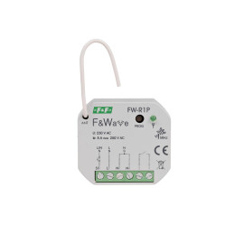 FW-R1P radiowy pojedyńczy przekaźnik bistabilny - montaż PDT 85÷265V AC/DC