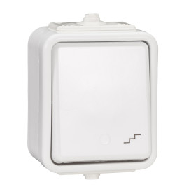 WNT-600C01 Łącznik schodowy IP44 biały Cedar
