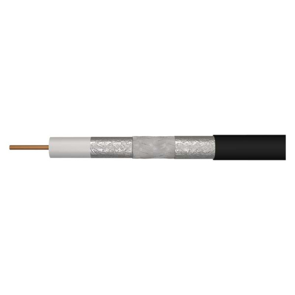 CB113UV (100m) Kabel koncentryczny zewnętrzny 75 Ohm / 1,13mm2 Cu /144x0,12mm CuSn/  śr. zew. 7,05mm / klasa A+ /  szpula 100m