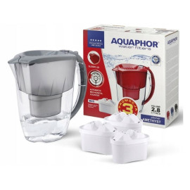 Dzbanek filtrujący Aquaphor Amethyst 2,8l szary +3 wkłady B100-25