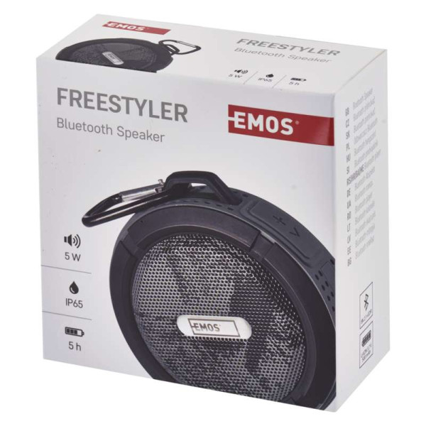 E0075 soundbox bluetooth FREESTYLER 5W, 80Hz-20kHz, IP65, 5h    ( - )