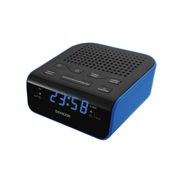 Sencor radiobudzik SRC 136 B ,LED , FM , 230V/AA , czar [156221]