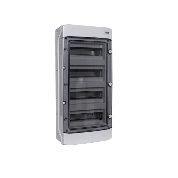 PHS 48T Plast. obudowa instal., natynk., IP65, 4 rzędy, 4x12 modułów