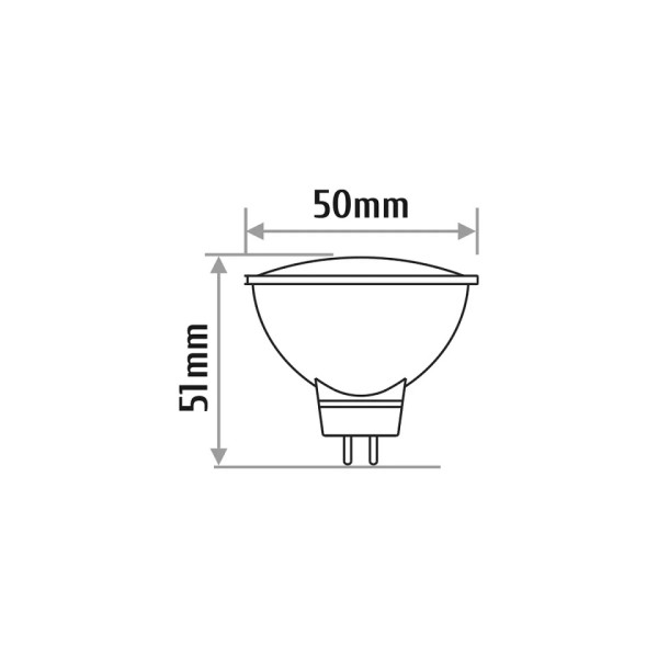 Żarówka LED MR16 7W (zamiennik 45W) 560lm 12V 3000K (ciepło-biała) 120ST GU5,3 - LR140WW INQ
