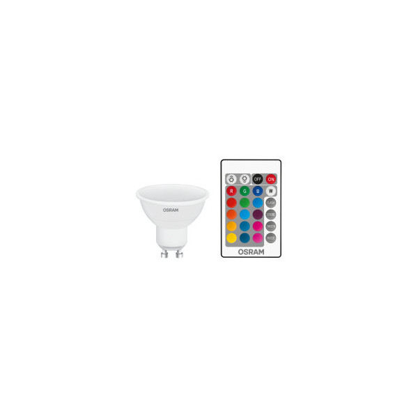 Żarówka LED Gu10 4,5W - (kpl. LED + pilot) - zmienna barwa + ściemnianie - LED STAR PAR16 RGBW Osram
