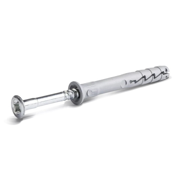Kołek uniwersalny fi 6 z wkrętem 40mm z łbem stożkowym (opak. 100szt.) - SFXP-06030040 Wkręt-met