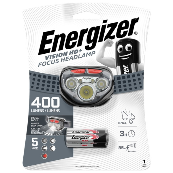 LATARKA CZOŁOWA ENERGIZER HDLT V HD PLUS FOCUS 3AAA 400 lm