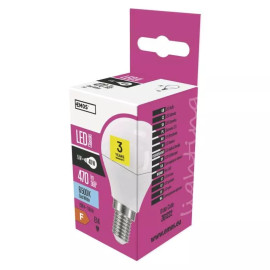 Żarówka LED E14 5W (zamiennik 40W) 470lm - P45 230V 6500K (zimnoo-biała) - ZQ1222 EMOS