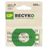 Akumulator AAA (R03) Ni-MH ReCyko+ - 950mAh 1,2V - 100AAAHCR21-2TLB4 GP (cena za blister 4 szt.)