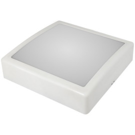 Plafon LED IRYS biały pierścień, klosz mleczny 4000K 13W, czujnik ruchu