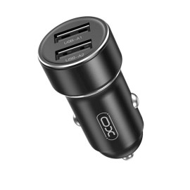 Ładowarka samochodowa 12W 2x USB czarna - XO CC53 