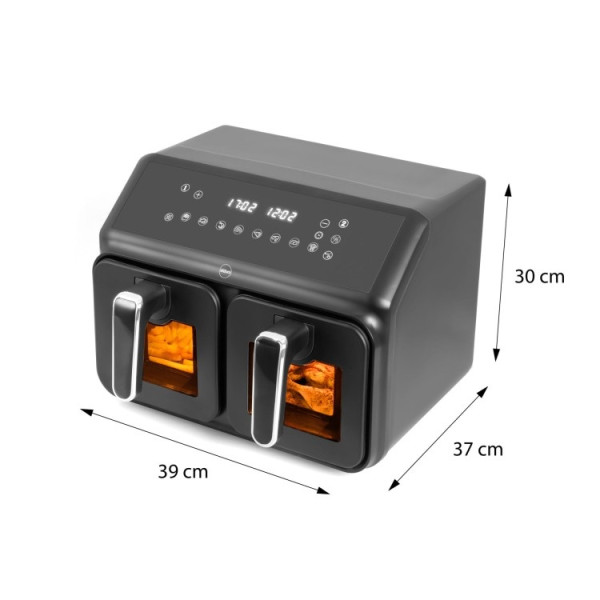 Frytownica beztłuszczowa DualCrisp, 2x4L, 80-200 st.C, 2200W - FR 210 Eldom