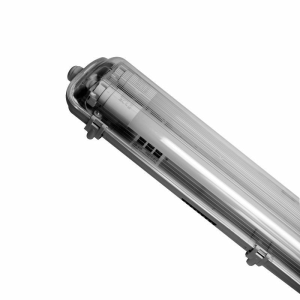 Oprawa hermetyczna 120cm do 2 tub LED 120 cm T8 G13, IP65, zasilanie jednostronne, klosz PS - OLSA TECHNIC WP22-01 INQ