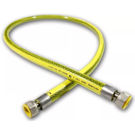 Przewód gazu ziemnego 1250mm PVC/inox F1/2-F1/2 , 0,5bar, [759064]