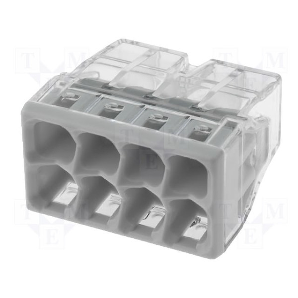 2273-208 - Złączka COMPACT do puszek instalacyjnych, 8x0,5-2,5mm drut (blister 10 szt.)