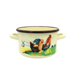 elopol garnek emal wysoki kremowy kurka 24cm , 8,90L , 2 24/30+2025  [894948]
