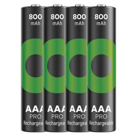 Akumulator AAA (R03) Ni-MH ReCyko PRO (czarne/srebrne)) - 800mAh 1,2V - 85AAAHCB-5EB5 GP (cena za blister 4 szt.)