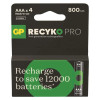 Akumulator AAA (R03) Ni-MH ReCyko PRO (czarne/srebrne)) - 800mAh 1,2V - 85AAAHCB-5EB5 GP (cena za blister 4 szt.)