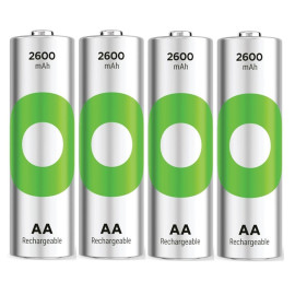 Akumulator AA (R6) Ni-MH ReCyko+ (zielone) 2600mAh 1,2V - 270AAHCN-GB4 GP (cena za blister 4 szt.)