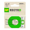 Akumulator AA (R6) Ni-MH ReCyko+ (zielone) 2600mAh 1,2V - 270AAHCN-GB4 GP (cena za blister 4 szt.)