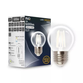 Żarówka LED E27 6W (zamiennik 48W) 600lm - kulka 230V 4000K (neutralna-biała) - DP120NW INQ