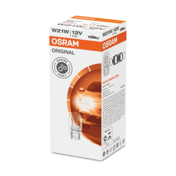 7505 ORYGINAL W21W - żarówka MINIWATT T10, 12V 21W W3x16D [324244]