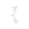 Lampa biurkowa LED 8W i lampka nocna 2w1 - ROUND MA012 biała