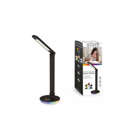 Lampa biurkowa LED 8W i lampka nocna 2w1 - ROUND MA013 czarna