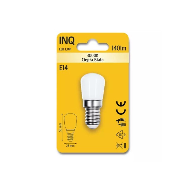 Żarówka LED E14 1,7W 140lm - T22 3000K (ciepło-biała) - LS110WW INQ