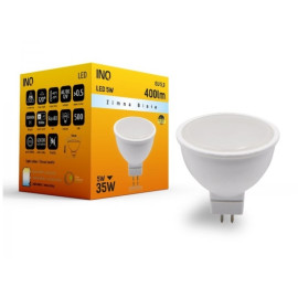 Żarówka LED MR16 5W (zamiennik 35W) 400lm 12V 6000K (dzienna-biała) 120ST GU5,3 - LR121CW INQ
