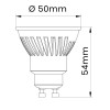 Żarówka LED GU10 9,0W (zamiennik 67W) 900lm 230V 3000K (ciepło-biała), ceramiczna - ELR045WW PROFILED INQ