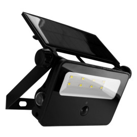 Naświetlacz solarny LED z czujnikiem ruchu 2W 6500K czarny - SANTOR LED Ideus