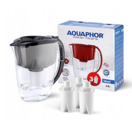 Dzbanek filtrujący Aquaphor Ideal 2,8l czarny + 3 wkłady B100-15