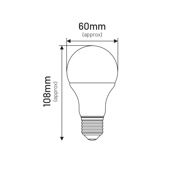 Żarówka LED A60 E27 7W 600lm 6000K INQ ELA024CW