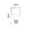 Żarówka LED A60 E27 12W 1160lm 6000K INQ ELA044CW