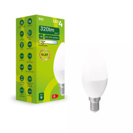 Żarówka LED C37 E14 4W ŚWIECA 320LM 3000K INQ ELB024WW