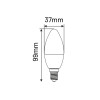 Żarówka LED C37 E14 4W ŚWIECA 320LM 4000K INQ ELB024NW