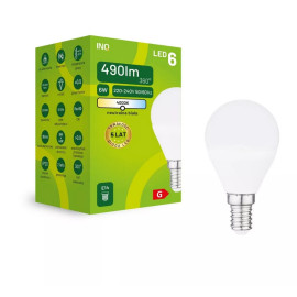 Żarówka LED G45 E14 6W KULKA 490LM 4000K INQ ELP034NW
