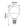 Żarówka LED G45 E14 7W KULKA 600lm 4000K INQ ELP044NW