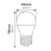 Żarówka LED G45 E27 3W KULKA 220LM 3000K INQ ELP054WW