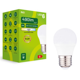 Żarówka LED G45 E27 6W KULKA 490lm 4000K INQ ELP074NW