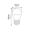 Żarówka LED G45 E27 7W KULKA 600lm 4000K INQ ELP084NW