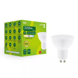 Żarówka LED MR16 GU10 3W 220lm 4000K INQ MR014NW