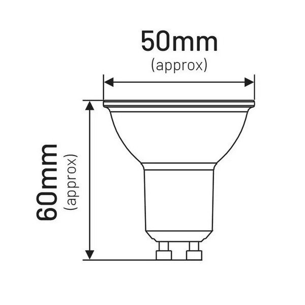 Żarówka LED MR16 GU10 5W 380lm ciepło-biała INQ MR024WW